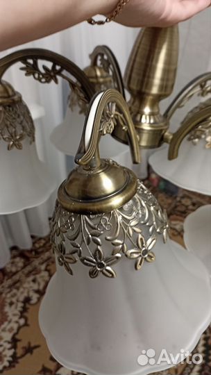 Люстра потолочная подвесная бу