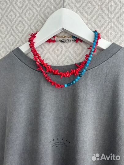 Чокер ручной работы из натуральных камней