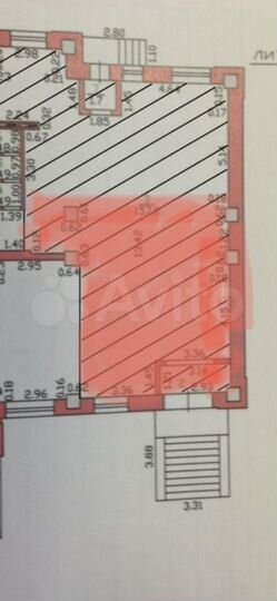 Свободного назначения, 54 м²