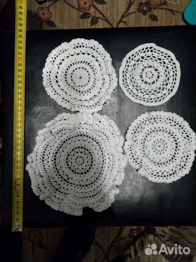 Подставки вязаная салфетка