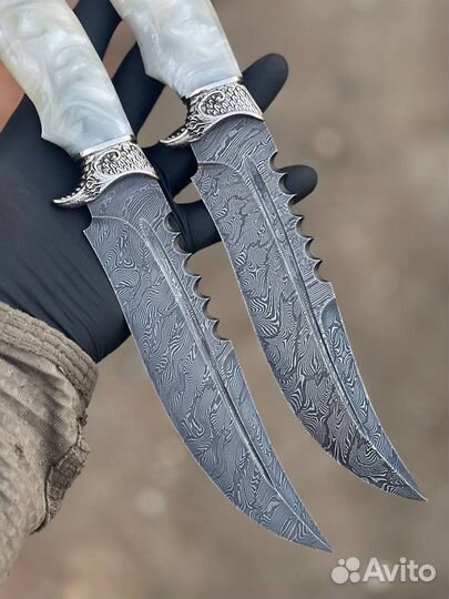 Нож из дамасской стали