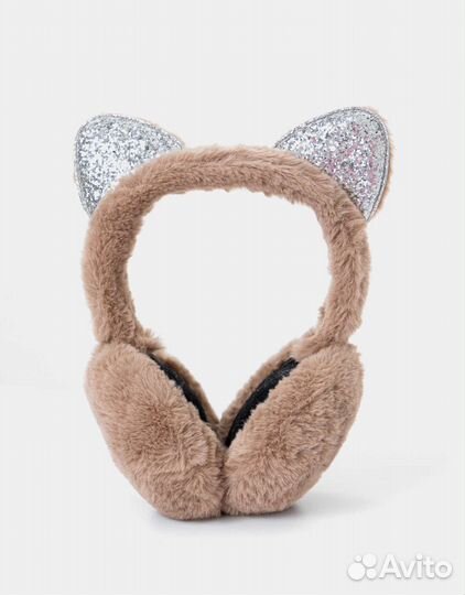 Детские меховые наушники с ушками,весенние,осенние