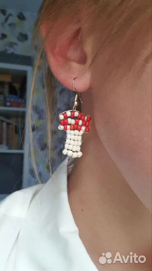 Серьги из бисера