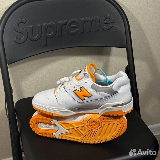 New Balance 550 White Vibrant Orange