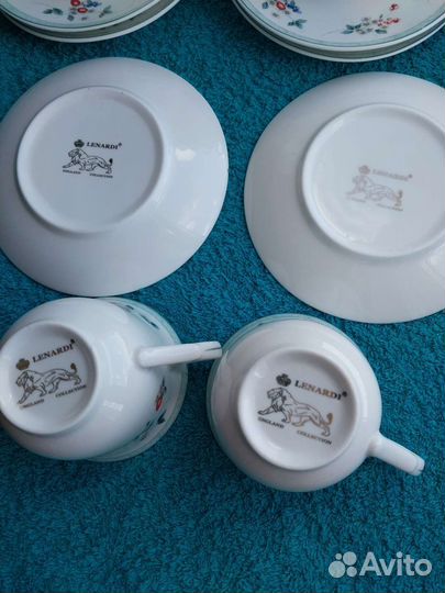 Сервиз чайный. Чайная пара за 6шт. Англия Lenardi