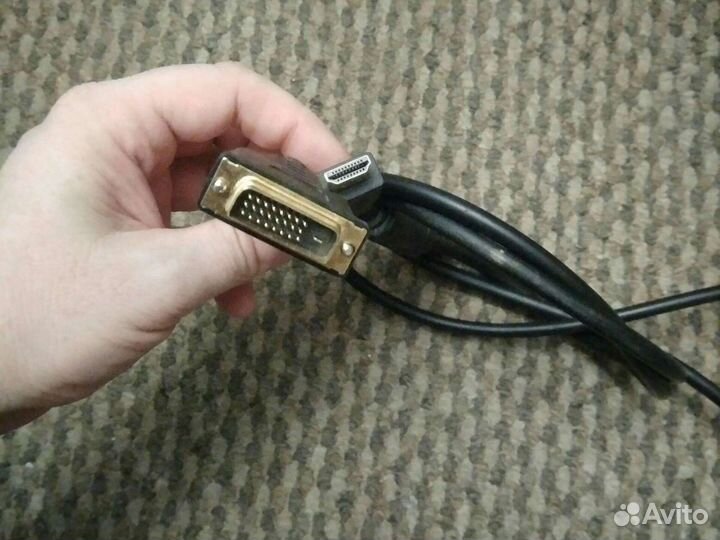 Кабель hdmi dvi 2 метра