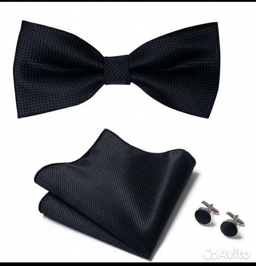 Набор бабочка+платок +запонки