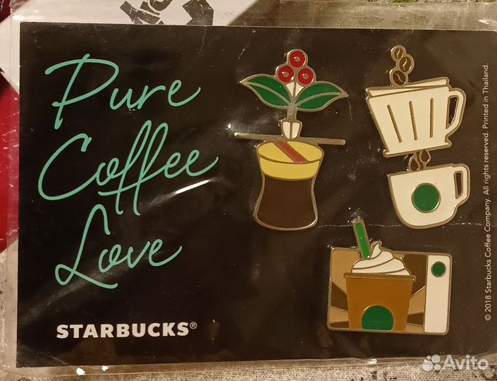Значки коллекционные Starbucks