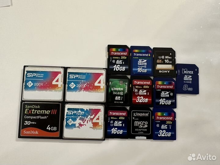 Флешки sd и compact