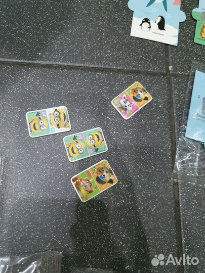 Магниты из Киндера творожка буквы карта мира