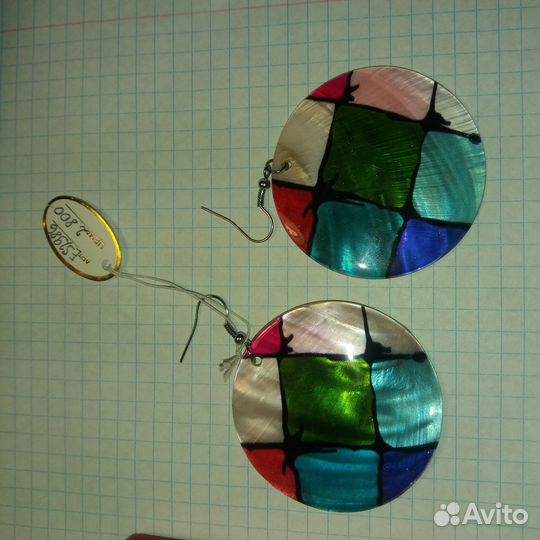 Серьги с перламутром