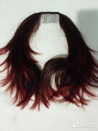 Пряди на заколках и парик