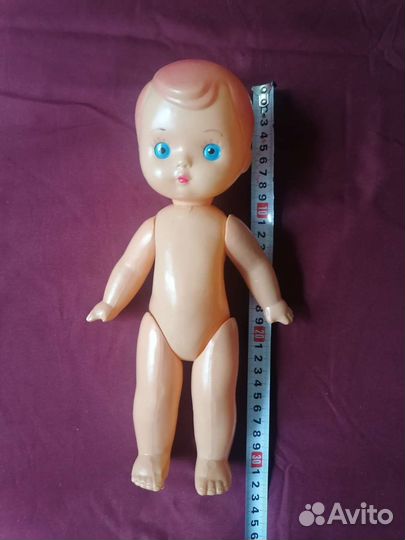 Кукла СССР целлулоид 35см