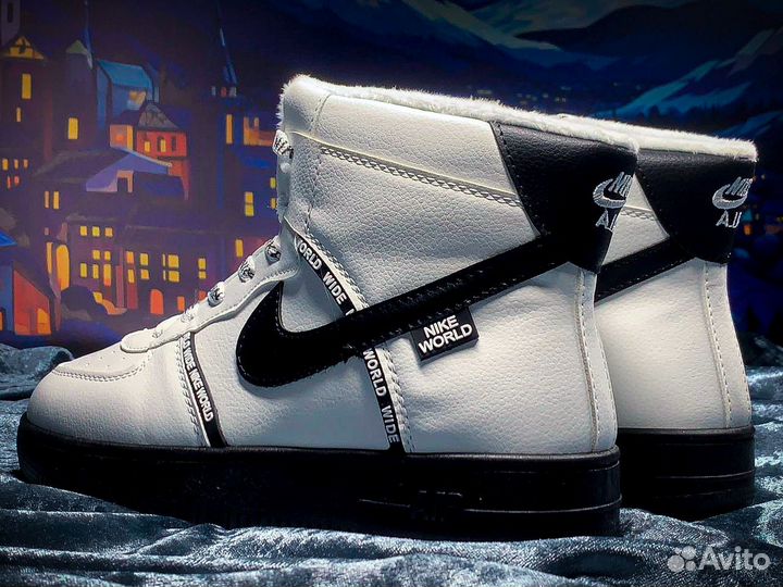 Кроссовки Nike air Force 1 зимние