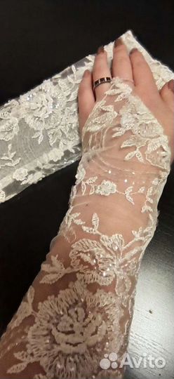 Перчатки свадебные