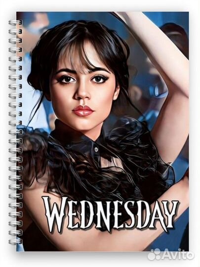 Блокнот Уэнсдей Аддамс Wednesday, блок в точку