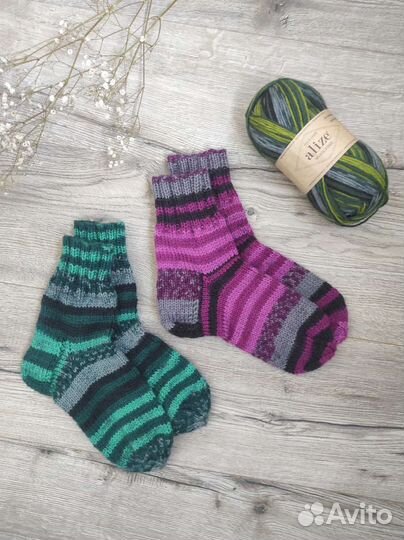 Носки вязаные ручной работы