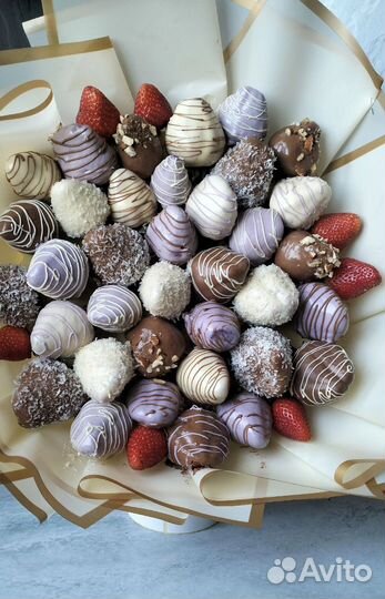 Букет клубники в шоколаде