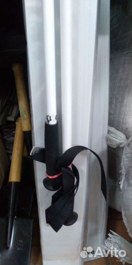 Лыжи армейские, пластик