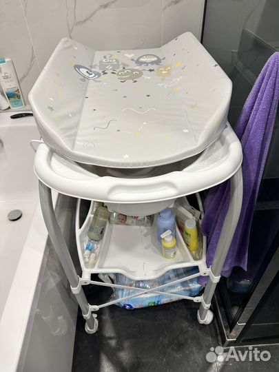 Пеленальный столик с ванночкой Cam Cambio