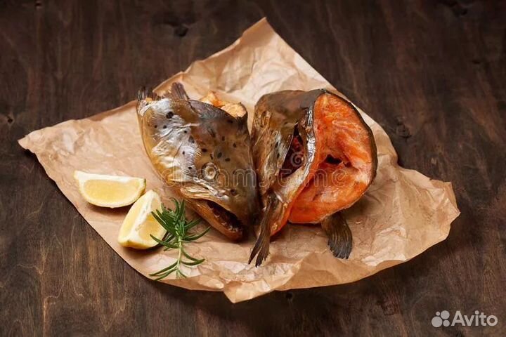 Головы Сёмги горячего копчения