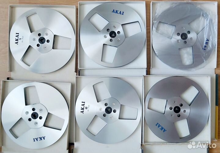 Катушки, бобины алюминиевые akai, TDK rp-7m Япония