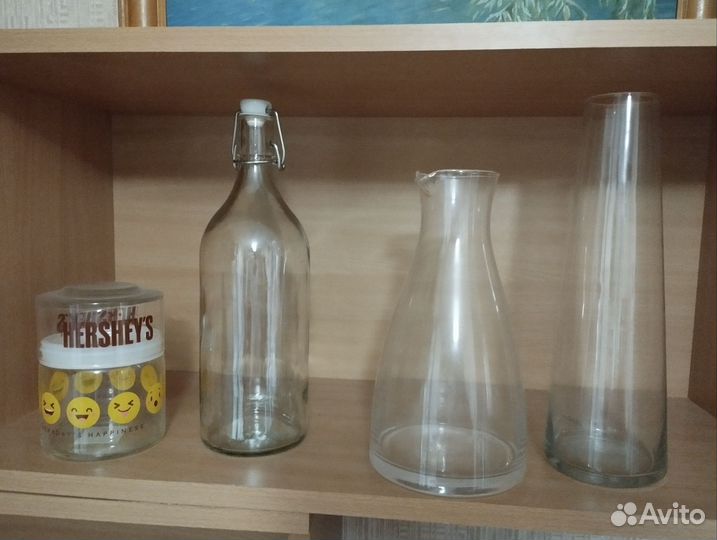 Бутылка, ваза, графин, банка для конфет