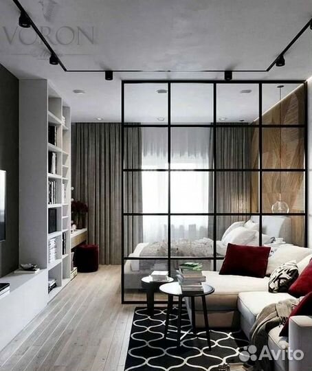 Стеклянные перегородки. Межкомнатные перегородки