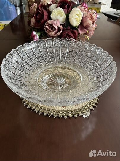 Ваза для фруктов. Снежинка