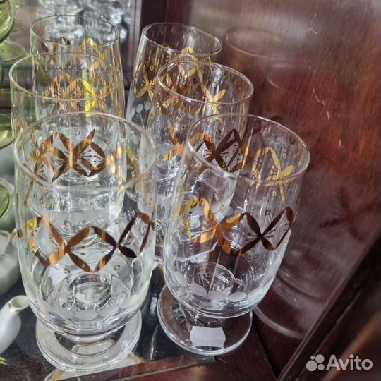 Коньячный, ликерный хрустальный набор, фужеры
