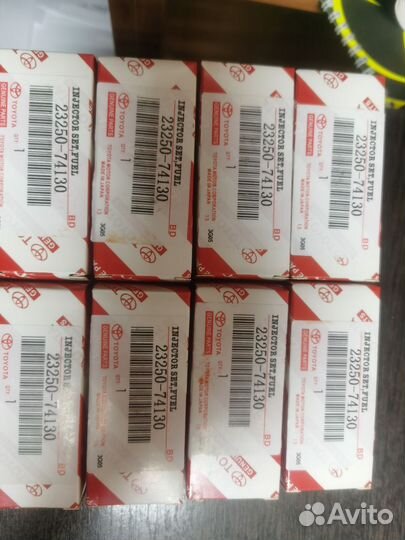 Топливные форсунки для 4sfe. Красные. 23209-74130