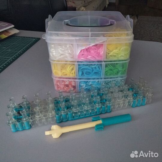 Набор для плетения из резинок станок крючок