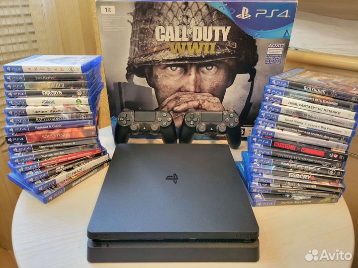 Sony PS4 slim. 1tb. 88 игр