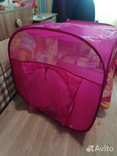 2 детские палатки с туннелем