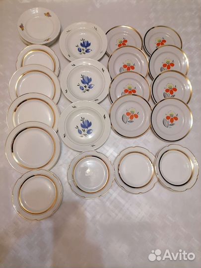 Тарелки разные