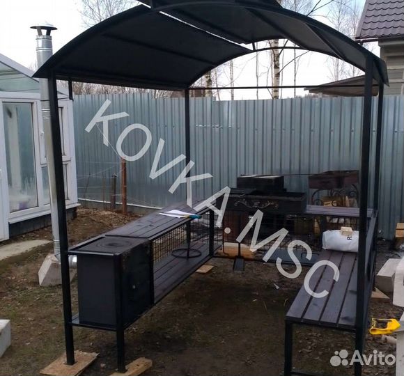 Беседка с мангалом