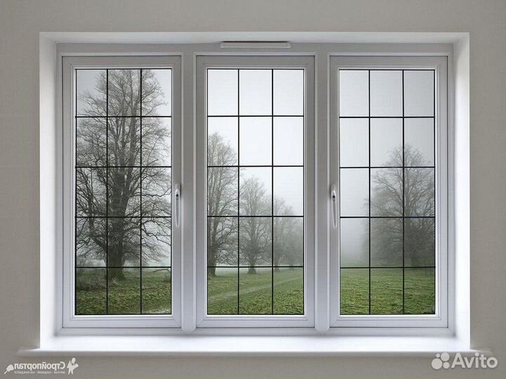 Окно с подоконником по размерам