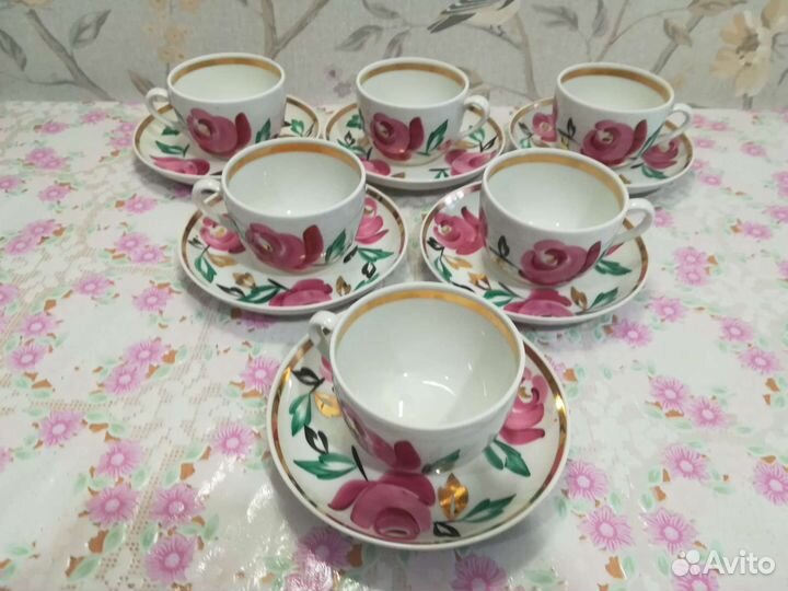 Чайный сервиз Песочное. 1974 г.в