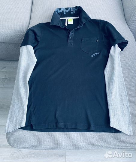 Лонгослив поло мужской adidas