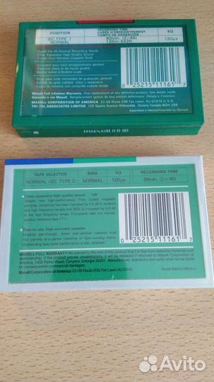 Аудиокассеты Maxell ur 90