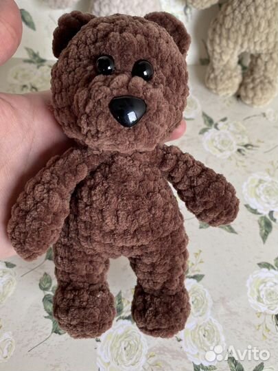 Вязанный мини мишка