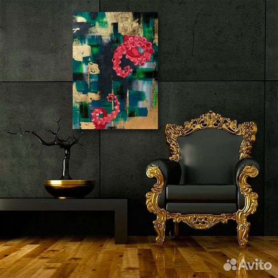 Интерьерная картина на холсте большая