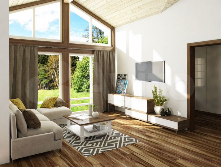 Дом 124 м² на участке 9 сот.