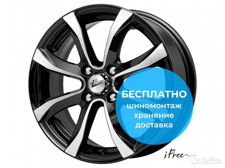 R15 4x100 6J ET45 D67,1 iFree Дайс Блэк-Джек