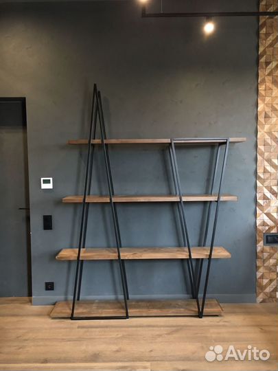Стеллаж из металла треугольник