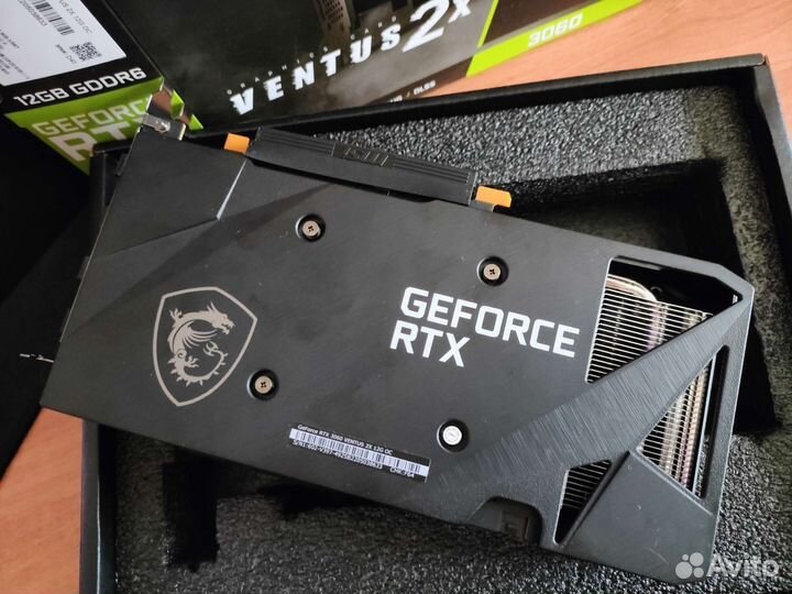 Видеокарта Nvidia RTX 3060 ventus 2x lhr 12 GB