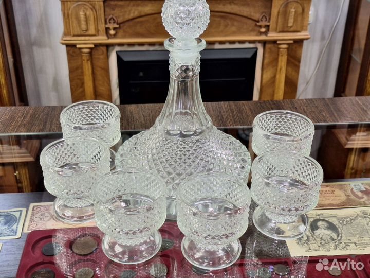 Графин набор.Богемия