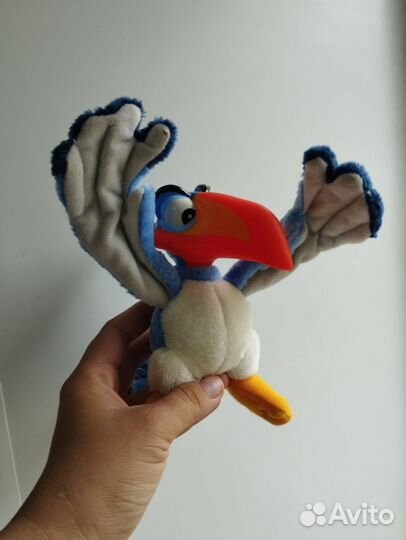 Винтаж 1994 Walt Disney Matte Зазу Хорнбилл Птица