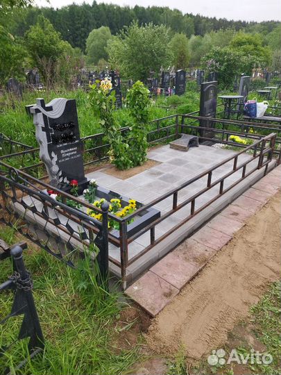Установка памятников и благоустройство могил