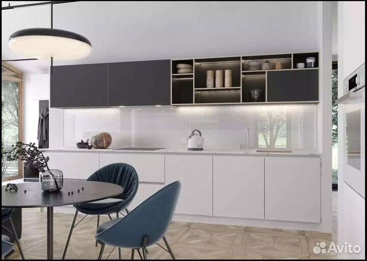 Кухня угловая с подсветкой